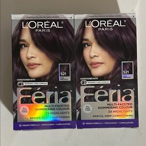 L'Oreal Paris Feria Multi-Faceted Shimmering Hair Color, Cool Amethyst